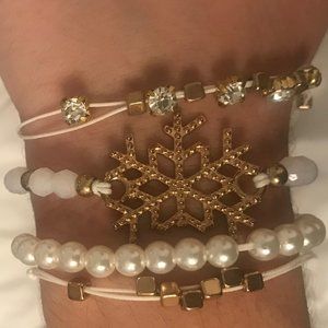 Snowflake Bracelet Set